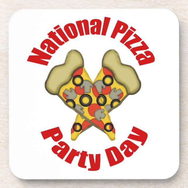 Dessous-de-verre Fête nationale de la Pizza (Devant)