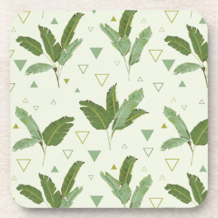 Dessous-de-verre Feuille de banane avec triangles