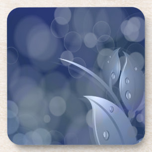 Dessous-de-verre Feuille de Blue Bokeh