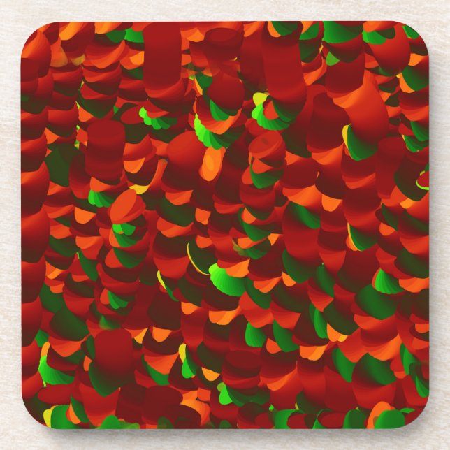 Dessous-de-verre Feuilles de rose (Devant)