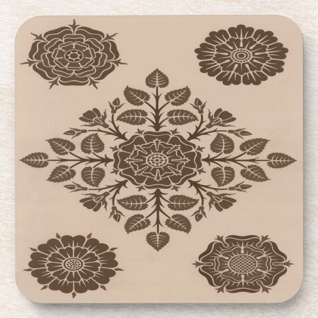 Dessous-de-verre Feuilles et accessoires (Devant)