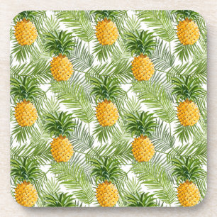 Dessous-de-verre Feuilles et ananas tropicaux