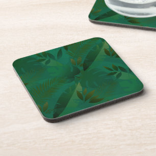 Dessous-de-verre Feuilles Tropicales Mystiques Exotiques de la Jung