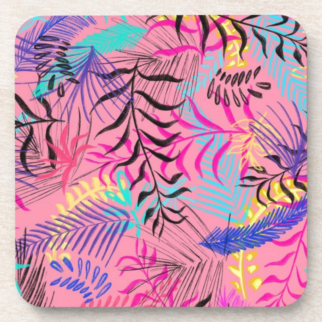 Dessous-de-verre Feuilles tropicaux (Devant)