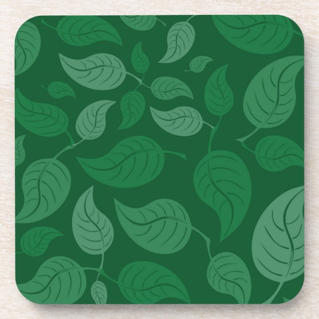 Dessous-de-verre Feuilles verts (Devant)