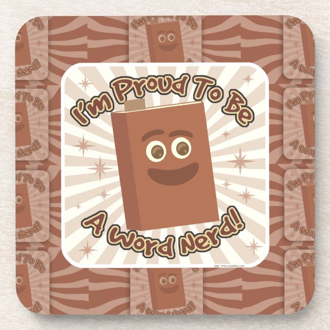 Dessous-de-verre Fier mot Nerd Motif Slogan Fun Art (Devant)