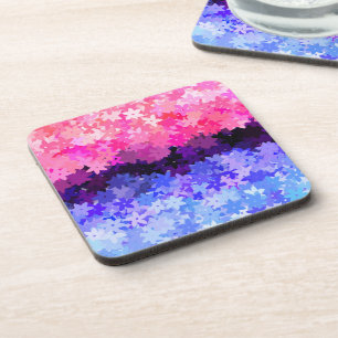 Dessous-de-verre Fière Omnisexualité Groovy Boho Excentrique Floral
