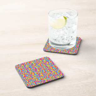 Dessous-de-verre Fière Pansexualité Groovy Trippy Squiggly Quirky
