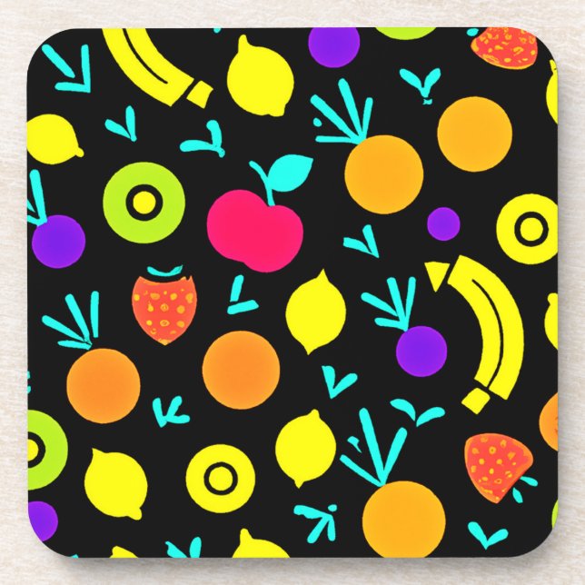 Dessous-de-verre Fiesta aux fruits lumineux (Devant)