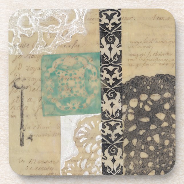 Dessous-de-verre Filigree & Key II (Devant)