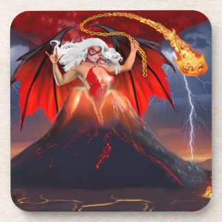 Dessous-de-verre Fille Rebelle Vampire : Évasion du Volcan
