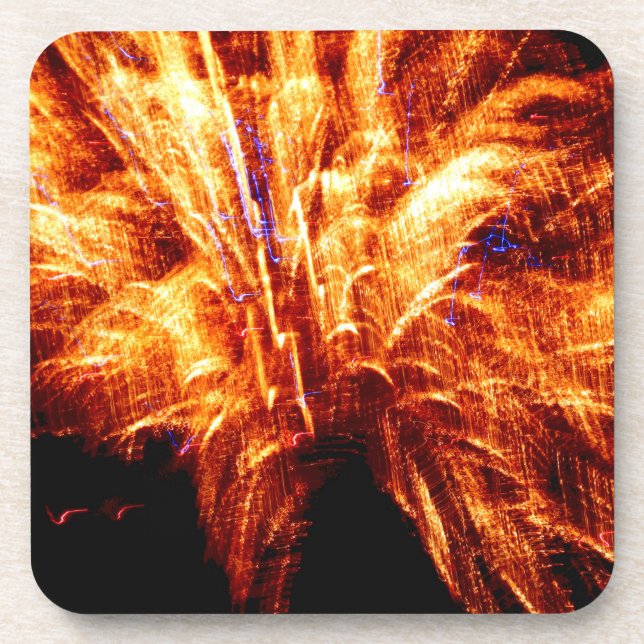 Dessous-de-verre Firework Plastic Coasters (Devant)