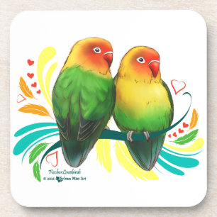 Dessous-de-verre Fischer Lovebirds