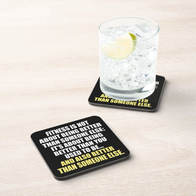 Dessous-de-verre Fitness Funny Motivational (Côté Droit)