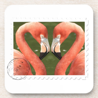 Dessous-de-verre Flamant rose Briefmarke