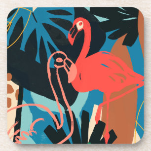 Dessous-de-verre Flamant rose funeste