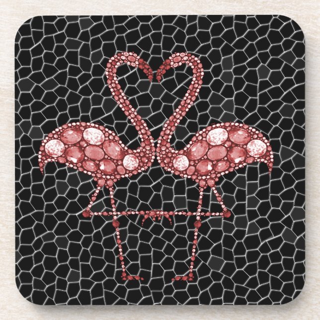 Dessous-de-verre Flamant rose rose (Devant)