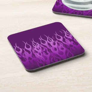 Dessous-de-verre Flammes de course violet cool