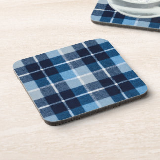 Dessous-de-verre Flanelle à Carreaux Bleu Blanc Confortable