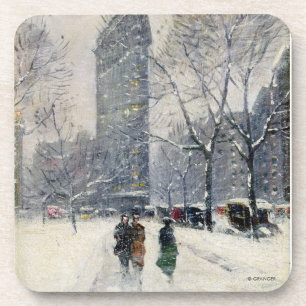 DESSOUS-DE-VERRE FLATIRON CONSTRUISANT NEW YORK CITY