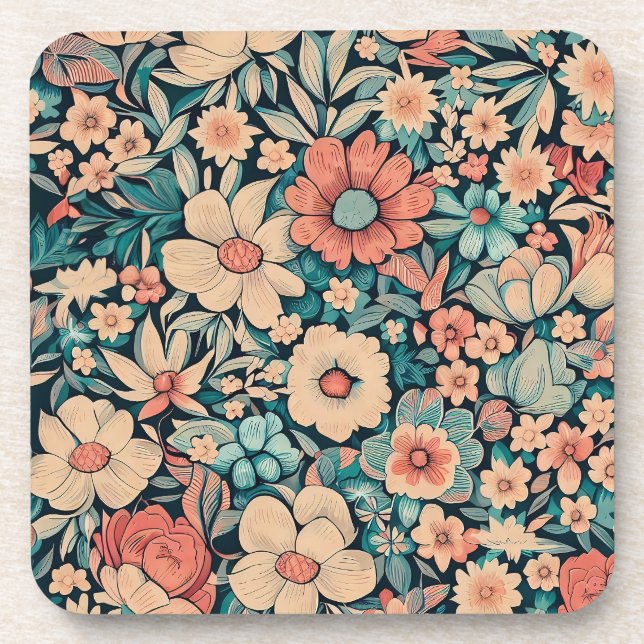 Dessous-de-verre Fleur Bohème (Devant)