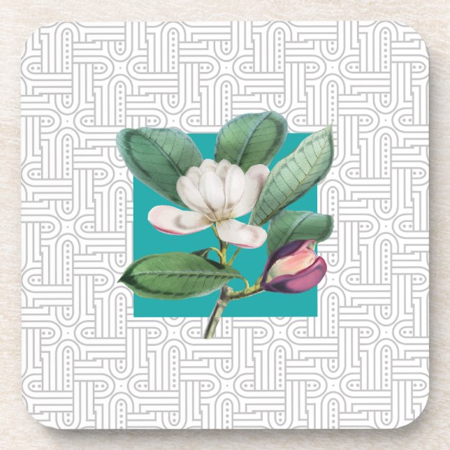 Dessous-de-verre Fleur botanique  (Devant)