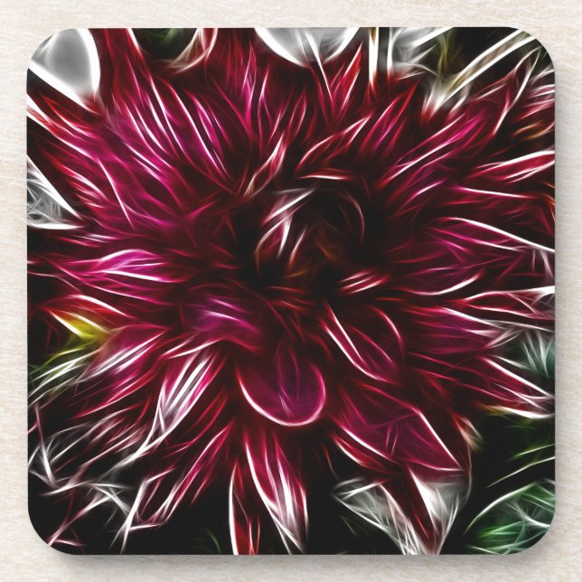 Dessous-de-verre Fleur Crimson (Devant)