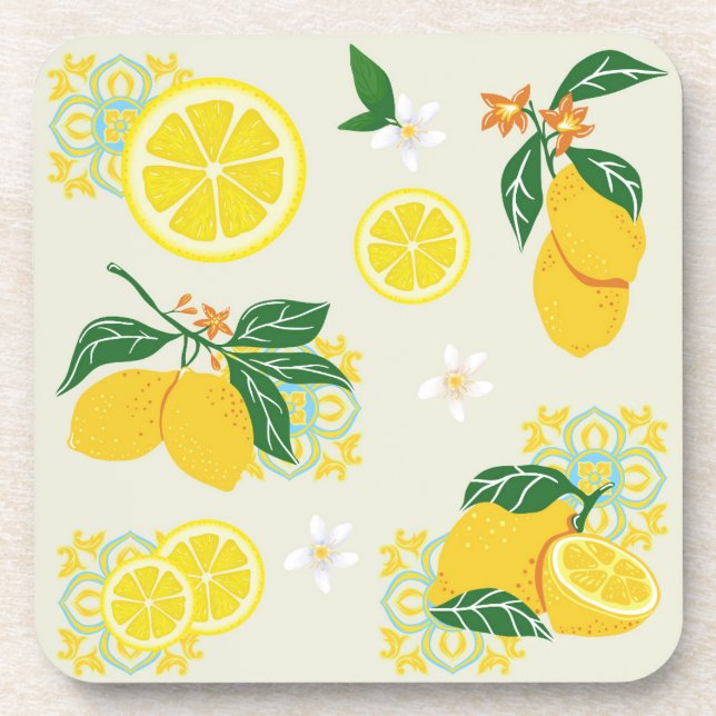 Dessous-de-verre Fleur de Citron (Devant)