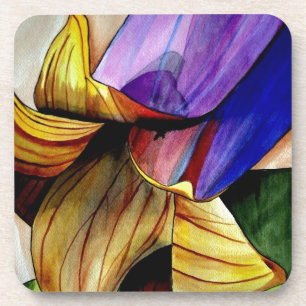 Dessous-de-verre Fleur de Fritillaire peinture originale aquarelle