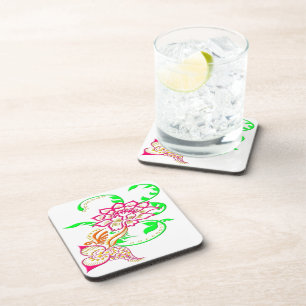 Dessous-de-verre Fleur de tatouage