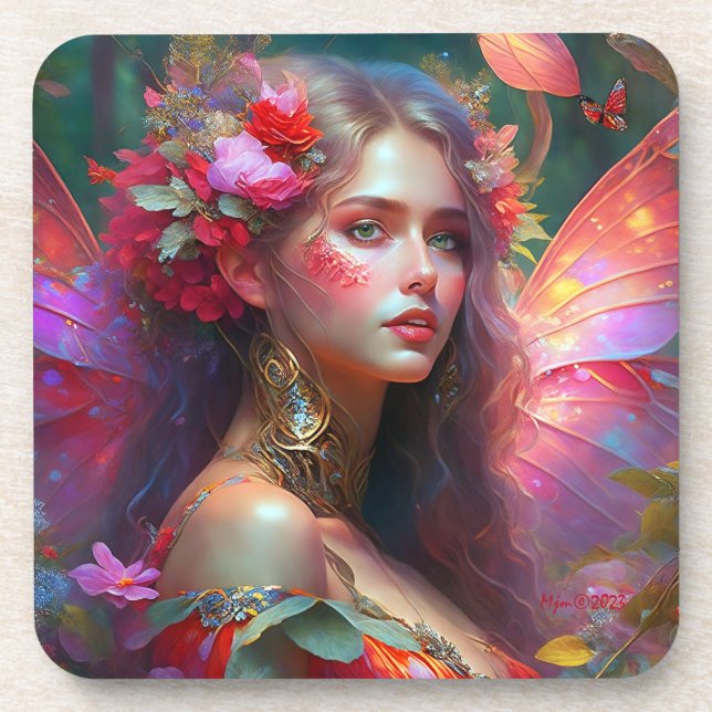 Dessous-de-verre Fleur Imaginaire Jardin Fée (Devant)