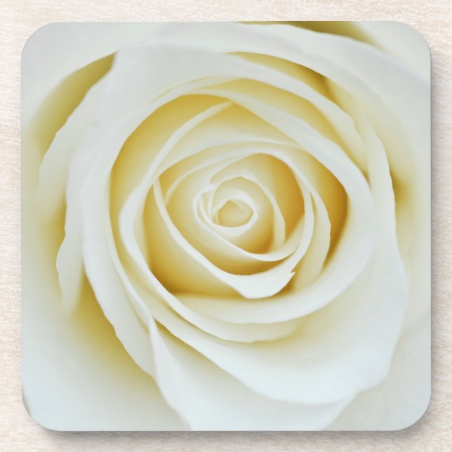 Dessous de verre fleur rose blanche (Devant)