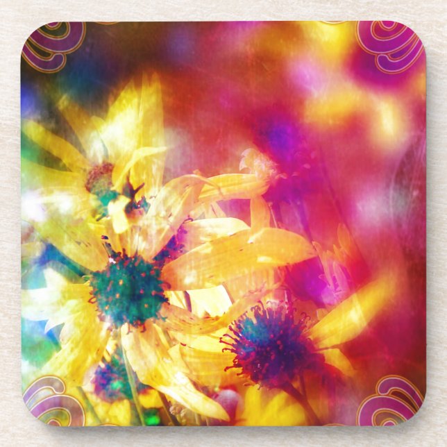 Dessous-de-verre fleur sauvage d'été (Devant)