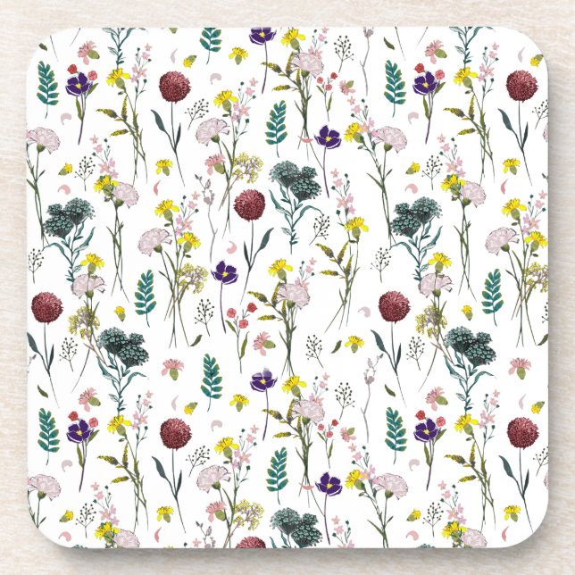 Dessous-de-verre Fleur Sauvage Vibrante  (Devant)