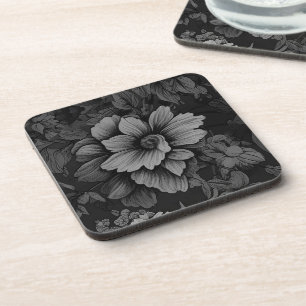 Dessous-de-verre Fleur Vintage gris de débrayage