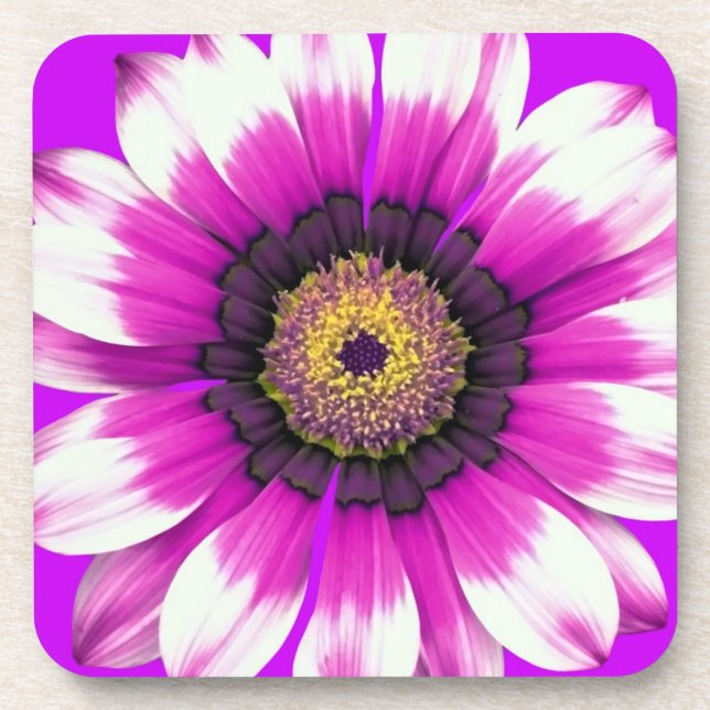 Dessous-de-verre Fleur violette (Devant)