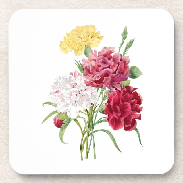 Dessous-de-verre Fleurs : A008 Carnation - (Devant)