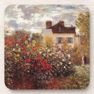 Dessous-de-verre fleurs anciennes le-jardin-de-monet-a-argenteuil-s
