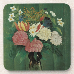 Dessous-de-verre Fleurs avec du lierre par Henri Rousseau, Floral V