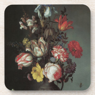 Dessous-de-verre Fleurs Baroques Anciennes par Balthasar van der As