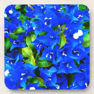 Dessous-de-verre Fleurs bleues vibrantes de bouganvillée