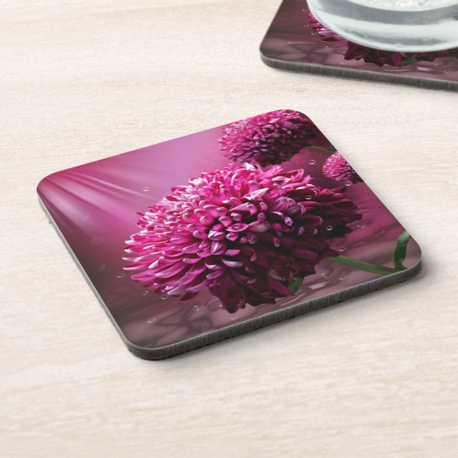 Dessous-de-verre Fleurs Dahlia (Côté gauche)