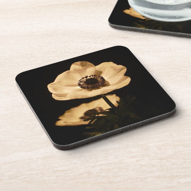 Dessous-de-verre Fleurs d'anémone élégantes Photo (Côté gauche)