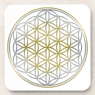 Dessous-de-verre FLEURS DE LA VIE / Blume des Lebens - BiColor
