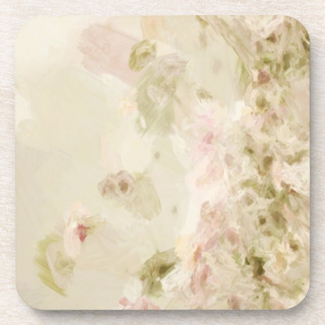 Dessous-de-verre Fleurs Pastel Rose (Devant)