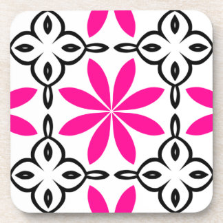 Dessous-de-verre Fleurs roses chaudes