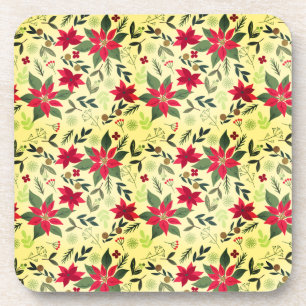 Dessous-de-verre Fleurs rouges de Noël Motif-11600