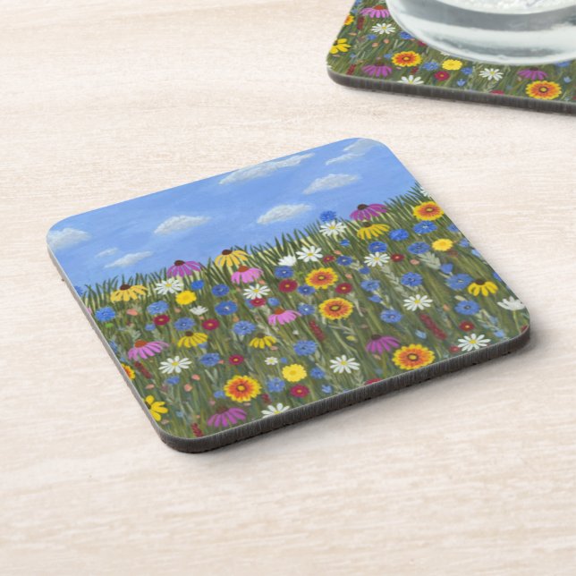 Dessous-de-verre Fleurs sauvages avec marguerites (Côté gauche)
