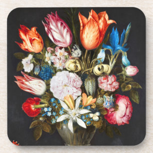 Dessous-de-verre Fleurs vintages en verre par Ambrosius Bosschaer