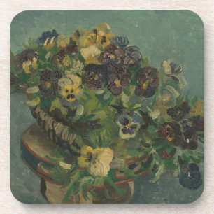 Dessous-de-verre Fleurs vintages Van Gogh Panier de Pansies